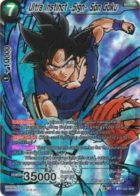 dragonball super card game bt3 cross worlds ultra instinct sign son goku bt3 033 spr