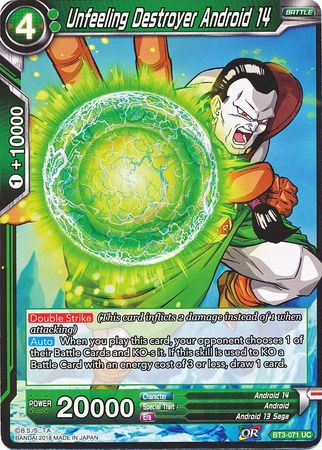 Unfeeling Destroyer Android 14 BT3-071 (FOIL)