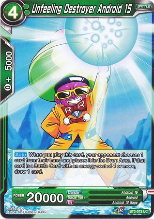 Unfeeling Destroyer Android 15 BT3-073 (FOIL)