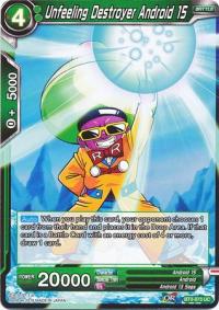 dragonball super card game bt3 cross worlds unfeeling destroyer android 15 bt3 073 foil