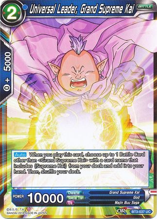 Universal Leader Grand Supreme Kai BT3-037 (FOIL)