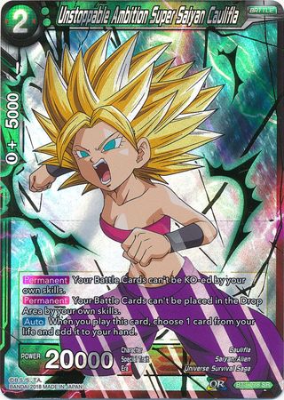 Unstoppable Ambition Super Saiyan Caulifla BT3-078