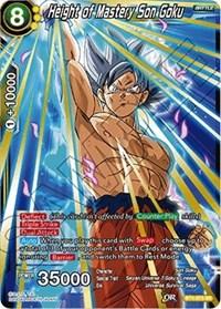 dragonball super card game bt4 colossal warfare height of mastery son goku bt4 075 sr