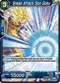 dragonball super card game bt4 colossal warfare sneak attack son goku bt4 026 foil