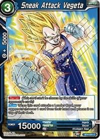 dragonball super card game bt4 colossal warfare sneak attack vegeta bt4 031 foil