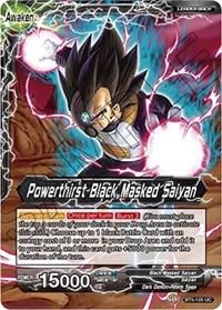dragonball super card game bt5 miraculous revival black masked saiyan powerthirst black masked saiyan bt5 105 foil