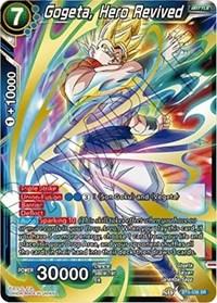 dragonball super card game bt5 miraculous revival gogeta hero revived sr bt5 038