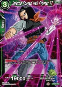 dragonball super card game bt5 miraculous revival inferno forged hell fighter 17 p 087 pr