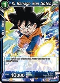 dragonball super card game bt5 miraculous revival ki barrage son goten bt5 033 foil