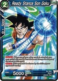 dragonball super card game bt5 miraculous revival ready stance son goku bt5 028 foil