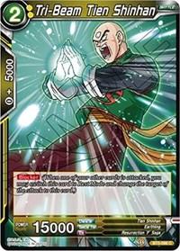 dragonball super card game bt5 miraculous revival tri beam tien shinhan bt5 086 foil