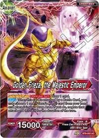 dragonball super card game bt6 destroyer kings frieza golden frieza the majestic emperor bt6 002 foil