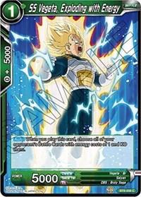 dragonball super card game bt6 destroyer kings ss vegeta exploding with energy bt6 056 foil