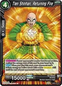 dragonball super card game bt6 destroyer kings tien shinhan returning fire bt6 111 foil