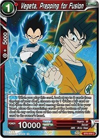 Vegeta, Prepping for Fusion  BT6-009 
