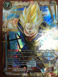dragonball super card game bt2 union force repeated force vegito bt2 012 spr