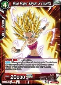 dragonball super card game tb1 tournament of power bold super saiyan 2 caulifla tb1 012