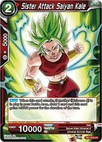 dragonball super card game tb1 tournament of power sister attack saiyan kale tb1 016 foil