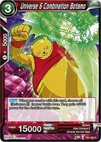 dragonball super card game tb1 tournament of power universe 6 combination botamo tb1 020 foil