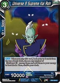 dragonball super card game tb1 tournament of power universe 9 supreme kai roh tb1 034 foil