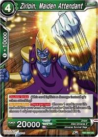 dragonball super card game tb1 tournament of power zirloin maiden attendant tb1 064 foil