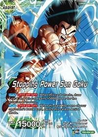 dragonball super card game tb2 world martial arts tournament son goku stopping power son goku tb2 034