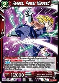 dragonball super card game tb2 world martial arts tournament vegeta power misused tb2 006 foil