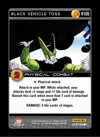 dragonball z awakening black vehicle toss foil