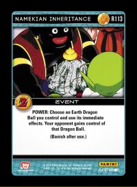 dragonball z awakening namekian inheritance foil