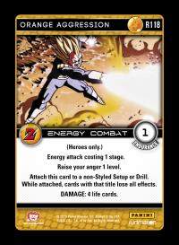 dragonball z awakening orange aggression foil