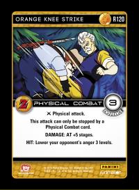 dragonball z awakening orange knee strike foil