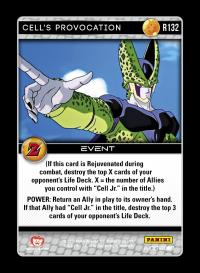 dragonball z awakening cell s provocation foil