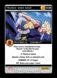 dragonball z awakening trunks knee bash