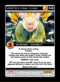 dragonball z awakening vegeta s final flash foil