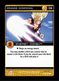 dragonball z awakening orange dismissal foil