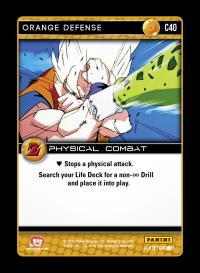 dragonball z awakening orange defense foil