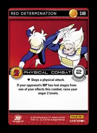 dragonball z awakening red determination foil