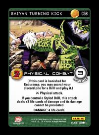 dragonball z awakening saiyan turning kick foil