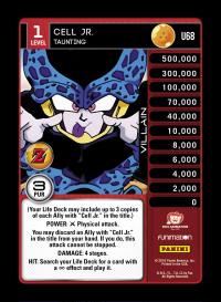 dragonball z awakening cell jr taunting foil