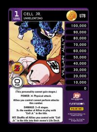 dragonball z awakening cell jr unrelenting foil