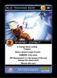 dragonball z awakening blue tracking beam foil