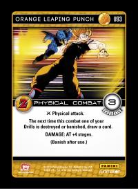 dragonball z awakening orange leaping punch foil