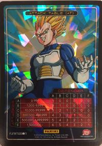 dragonball z awakening attack table foil vegeta