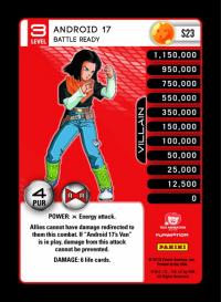 dragonball z evolution android 17 battle ready foil