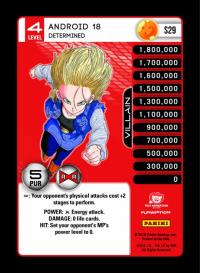 dragonball z evolution android 18 determined foil