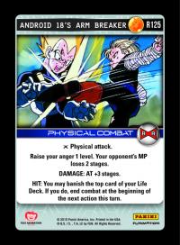 dragonball z evolution android 18 s arm breaker foil