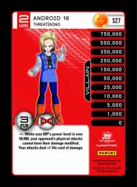 dragonball z evolution android 18 threatening foil