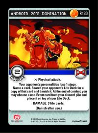 dragonball z evolution android 20 s domination foil