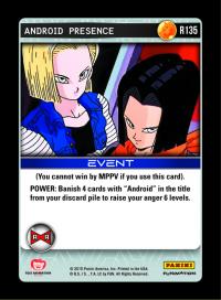 dragonball z evolution android presence foil