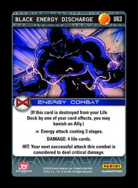 dragonball z evolution black energy discharge foil